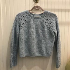 Blue cropped sweater